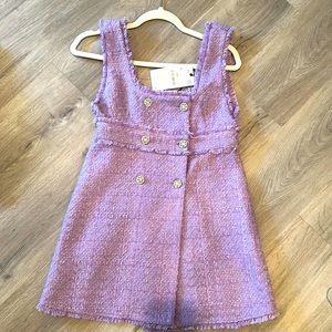 Tweed mini dress. NWT